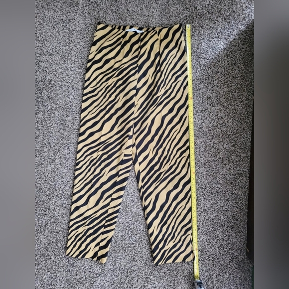 W Concept, Animal Print, Tiger Stripe Women's Pants - Picture 3 of 6